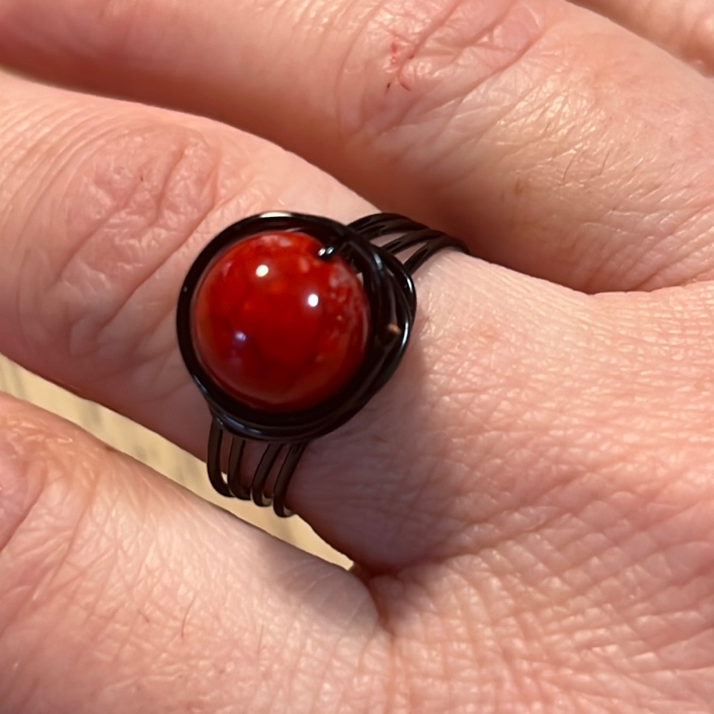 Handmade Wire Ring Size 8